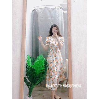 Đầm thiết kế vạt chéo dáng dài KT173