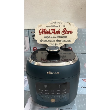 Nồi áp suất điện cảm ứng 5L BEAR YBL-A50P1 màu xanh bảo hành 12 tháng