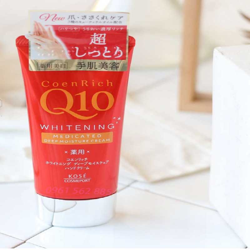 Kem Dưỡng Da Tay Kose Coen Rich Q10 Whitening Medicated 80g Nhật Bản