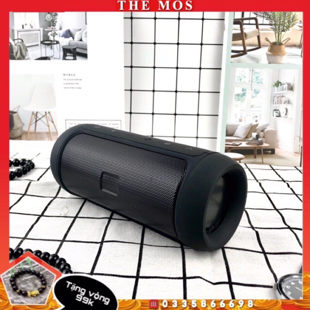 Loa Bluetooth Cầm Tay Charge 2 Vỏ Nhôm Âm Thanh Sống Động Kiêm Sạc Dự Phòng Hỗ Trợ Cắm Usb Thẻ Nhớ Tf Cổng 3.5