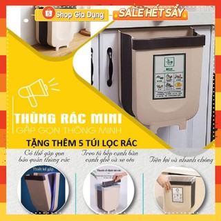 Thùng Rác Gấp Gọn Thông Minh, Treo Cửa Bếp Cửa Tủ Tiện Lợi Cho Gia Đình