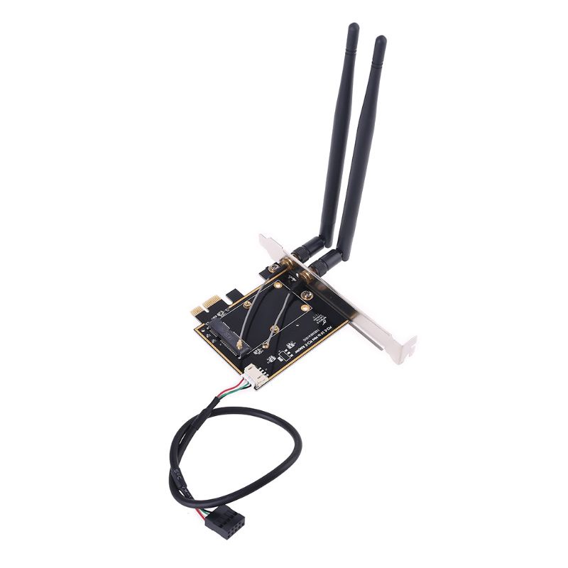 Rx Bộ Chuyển Đổi Wifi Pci-E 1x Sang Mini Pci Express Wifi Raiser Pci-E 1x Hỗ Trợ Bluetooth Không Dây