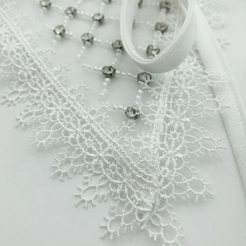 Khăn Choàng Cổ Đính Hạt Và Đá Giả Họa Tiết Sọc Caro Thanh Lịch Cho Búp Bê