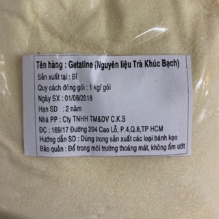 Bột Gelatin Làm Khúc Bạch Gói 500g & 1kg