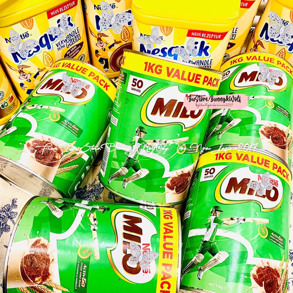 Sữa Milo Úc Lon Thiếc Hộp 1kg bổ sung năng lượng cho trẻ