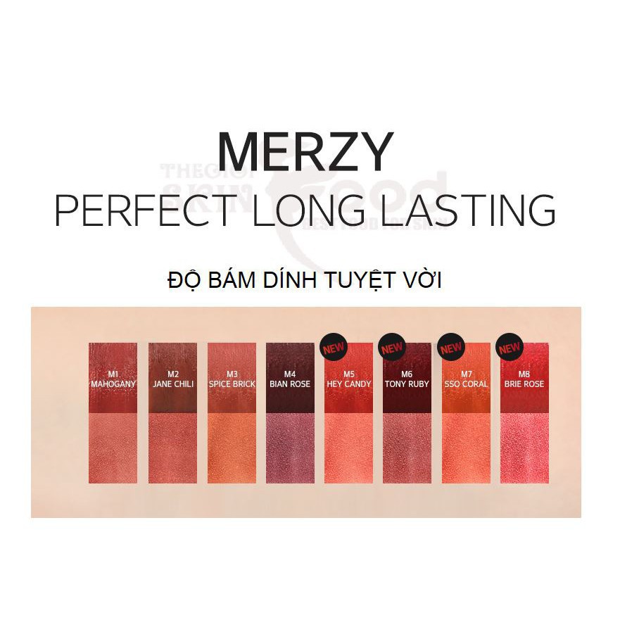 [CHÍNH HÃNG] Son Kem Lì, Siêu Mịn Merzy Bite The Beat Mellow Tint 4g