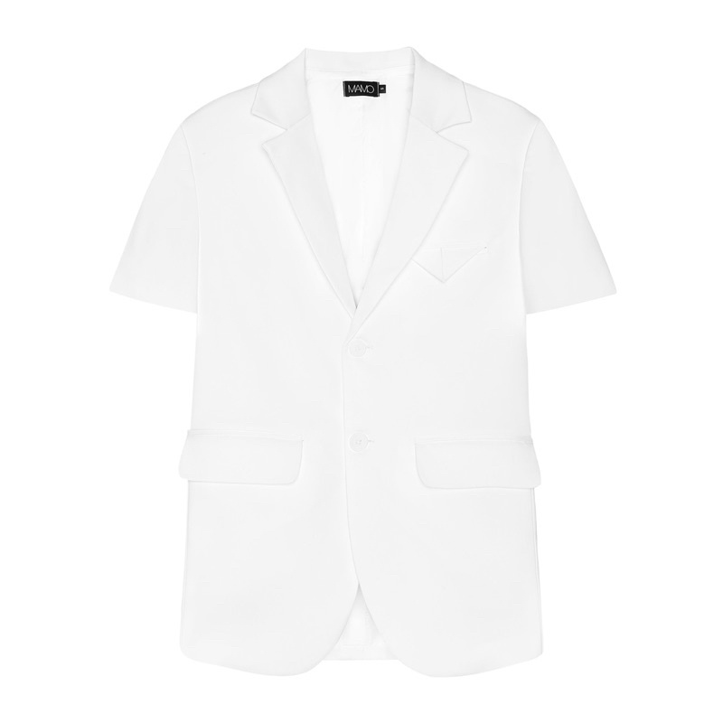 SET VEST NAM TRẮNG TAY NGẮN