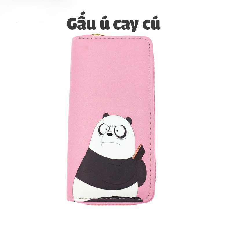 Bóp Ví Dài Cầm Tay Nữ Hoạt Tiết Hoạt Hình Gấu Ú Dễ Thương _ Link 1! | BigBuy360 - bigbuy360.vn