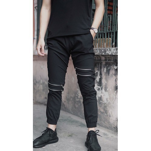 &lt;FREE SHIP&gt; QUẦN JOGGER KAKI NAM NỮ UNISEX PHỐI KHÓA GỐI CHẤT CO GIÃN MẠNH MẼ CÁ TÍNH