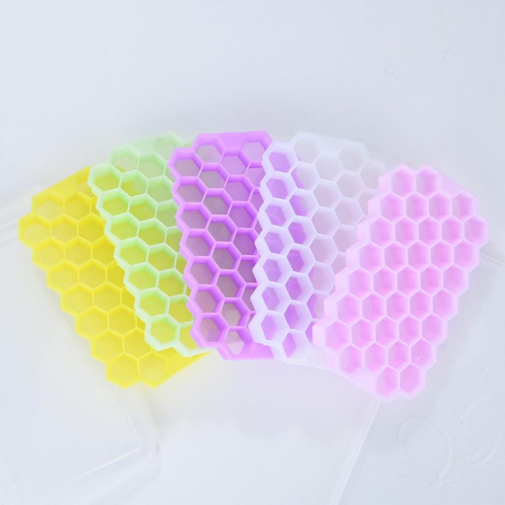 Khay Silicon Làm Đá Làm Thạch Đựng Đồ Hình Tổ Ong