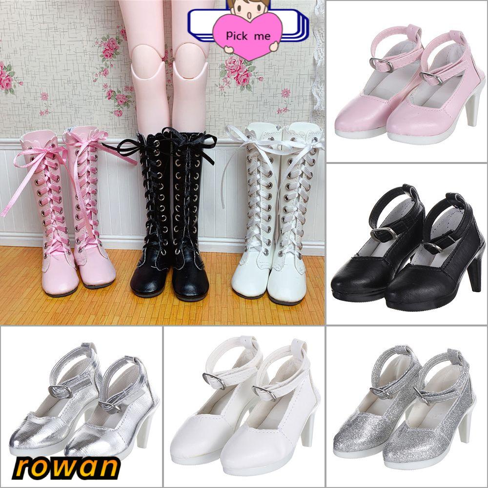 Giày Bốt Da Pu Nhiều Màu 60cm 11 Kiểu Khác Nhau Cho Búp Bê 1 / 3 7.8cm