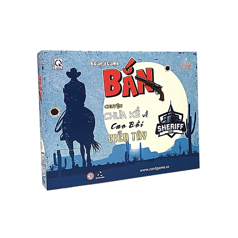 Đồ chơi thẻ bài Bang! Board game nhập vai cao bồi bắn súng, giá rẻ, dễ chơi cho cả trẻ em và người lớn từ 4 - 7 người