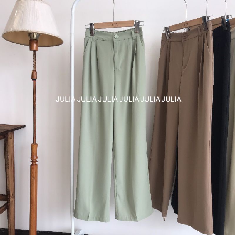 Quần vải ống rộng chun sau 1 cúc 202 | BigBuy360 - bigbuy360.vn