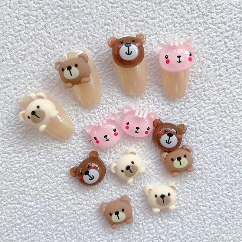 Charm nail, Phụ kiện đính trang trí dán móng tay