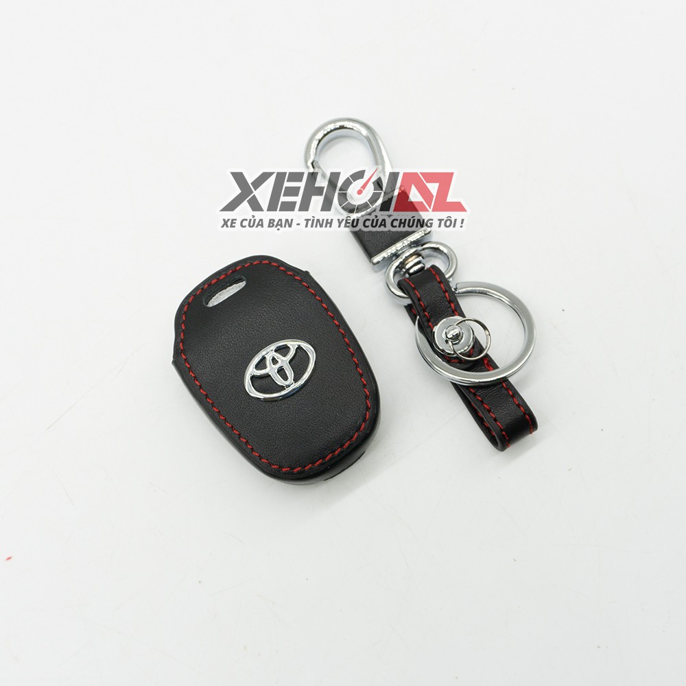 Bao da chìa khóa cơ cho xe vios 2019 - kèm móc khóa - hàng tuyệt đẹp
