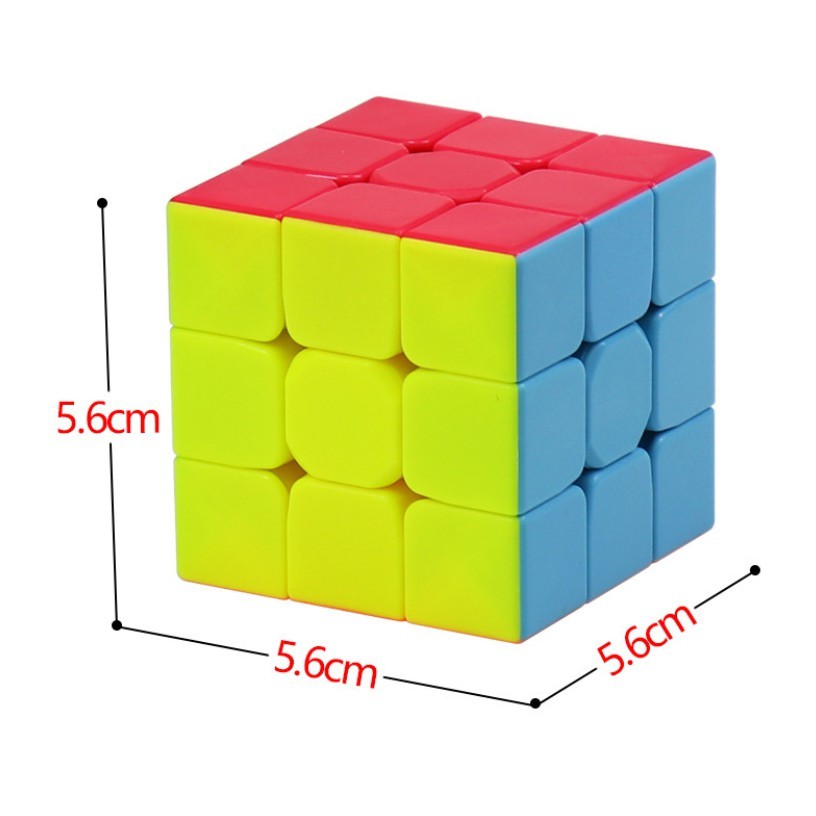 Rubik 3x3 Giúp Thông Minh Hơn - Xoay Mượt , Lõi Cứng Cáp, Bền  - Rubic 3 Tầng vỉ có kèm rubik trái tim