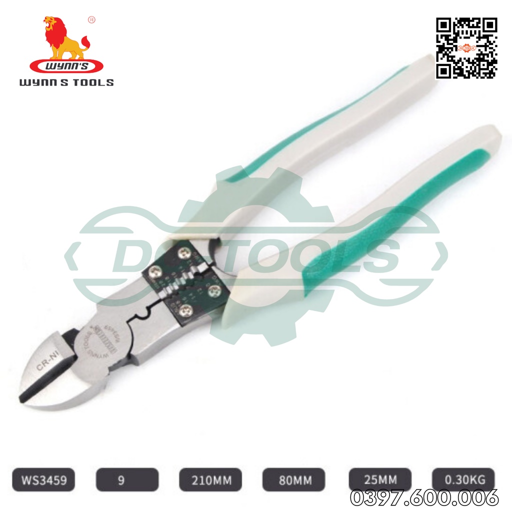 BỘ 3 LOẠI KÌM ĐA NĂNG 8&quot;200mm WS3457 WS3459 WS3458 WYNN'S DC-TOOLS