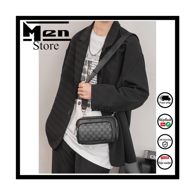 TÚI ĐEO CHÉO,TÚI DA MINI CARO UNISEX PA27 TREND 2021 | BigBuy360 - bigbuy360.vn