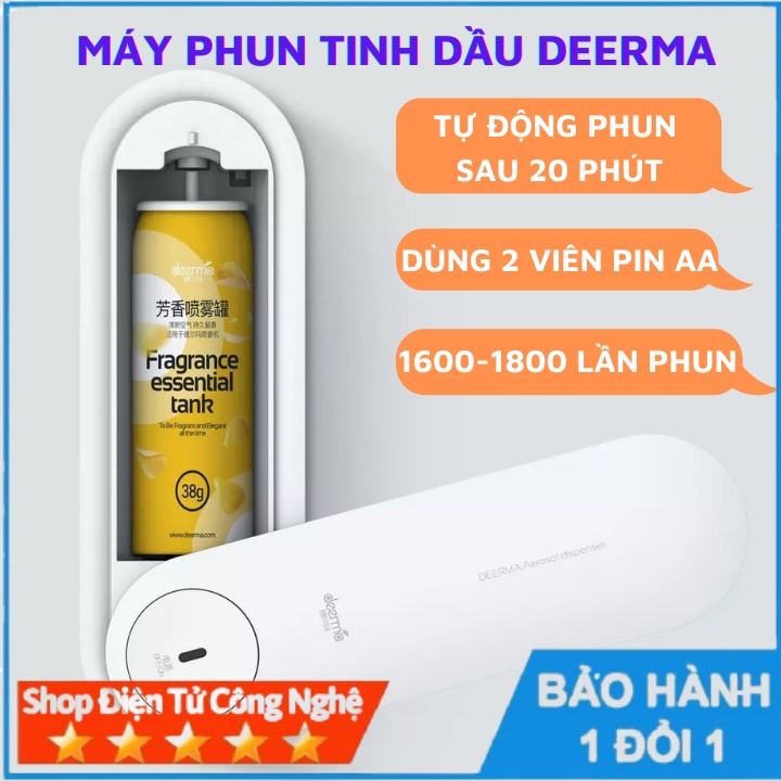 Máy phun xông tinh dầu, phun sương tự động Deerma