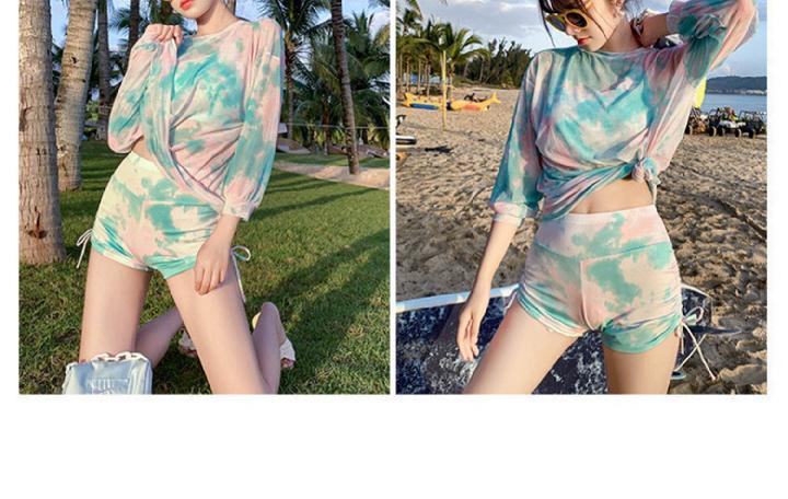 Bộ Đồ Bơi Thể Thao Ba Món Dáng Rộng Kiểu Hàn Quốc Cho Học Sinh | BigBuy360 - bigbuy360.vn