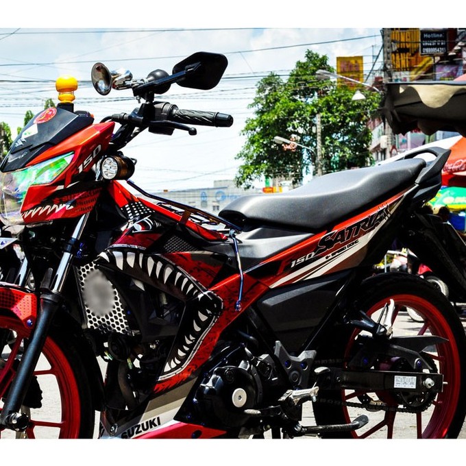 TEM TRÙM SATRIA cá mập shark đỏ đen