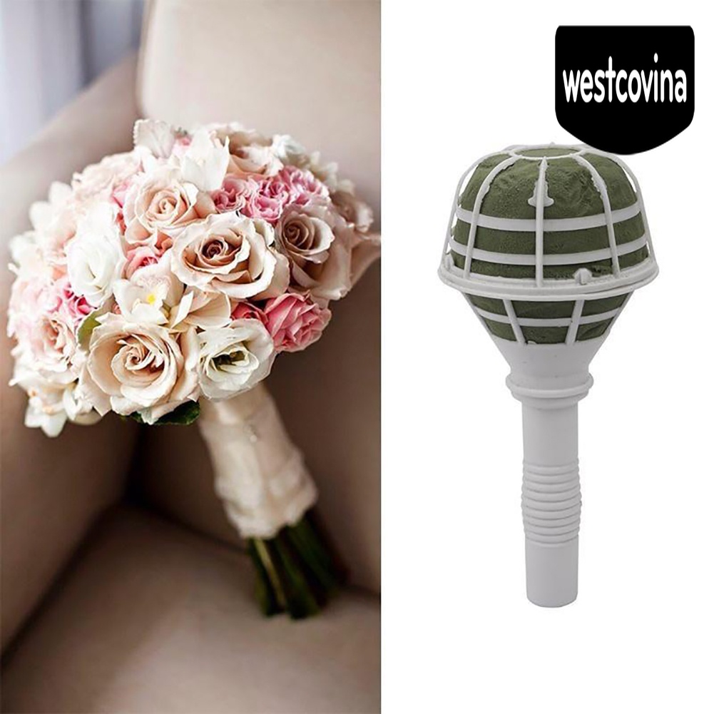 [Hot]☀ Tay Cầm Mút Xốp Trang Trí Bó Hoa Cưới DIY