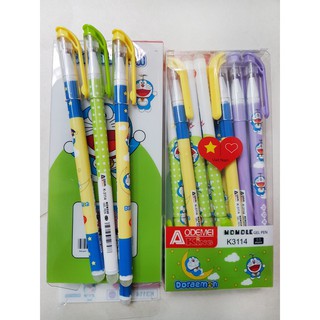 Hộp 12 cây bút gel xóa được Doraemon