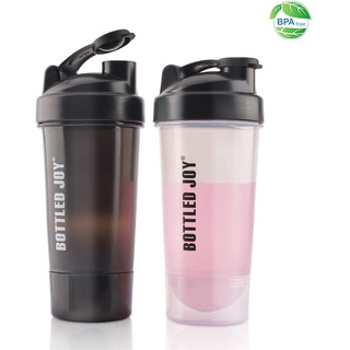 Bình Lắc Whey Bình Nước Thể Thao Tập Gym Shaker Đựng Protein BCAA 2 Ngăn Tiện Dụng 700 ML