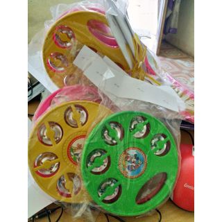 Xắc xô 2 mặt 12cm cho bé