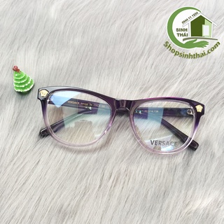 Mắt kính gọng nhựa hai màu tím đen Versace cao cấp ( giá sỉ )
