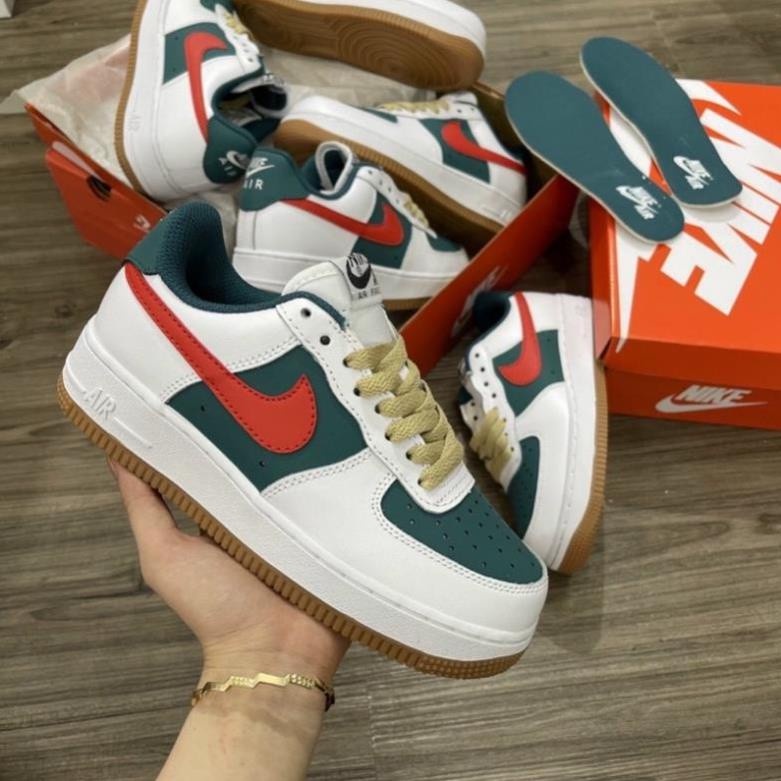 Giày nike_gucci nam nữ, giày nike_air_force 1 gucci xanh đỏ hàng cao cấp có móc sắt full box bill | BigBuy360 - bigbuy360.vn