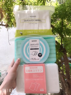 Bông tẩy trang miniso 180m -475 miếng