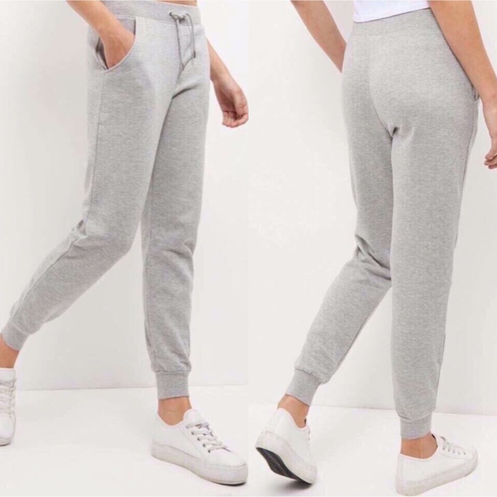 [FREESHIP - ẢNH THẬT] Quần JOGGER nỉ thêu TRƠN ABER ống bo thể thao