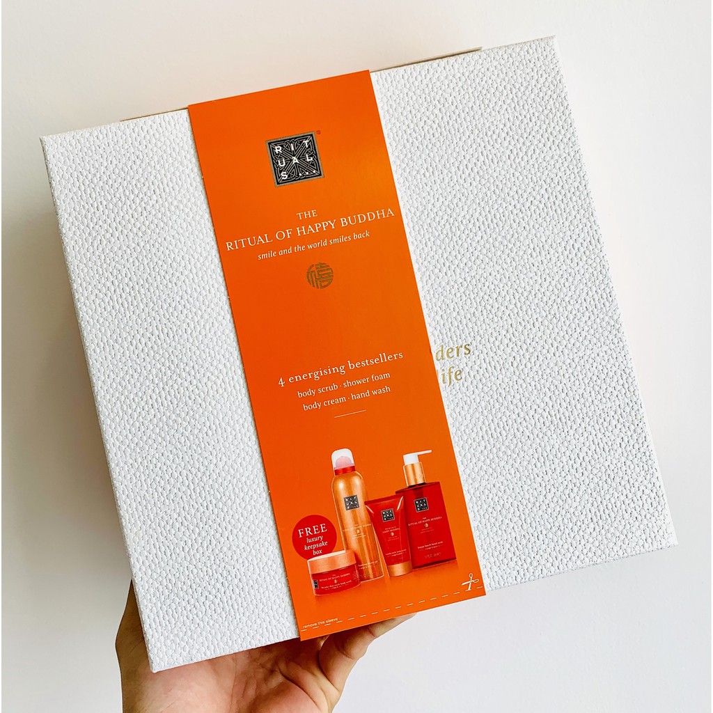 [BILL US/FR] RITUALS BUDDHA Bộ Gift Set 4 món Energising Routine - The Ritual of Happy Buddha - (Size M)