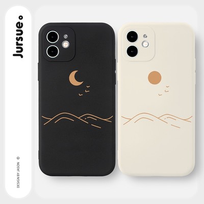 Ốp điện thoại JURSUE mềm couple cho iPhone 16 15 14 13 12 11 Pro Max SE 2020 X XR XS ip 8 7 Plus Y2160
