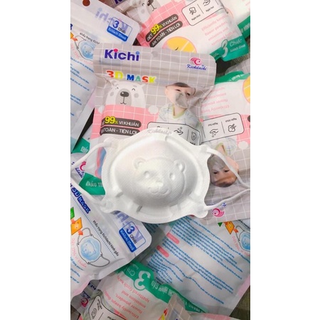 𝗞𝗛𝗔̂̉𝗨 𝗧𝗥𝗔𝗡𝗚 𝗚𝗔̂́𝗨 KICHI  unimask 1 hop (3 chiếc )