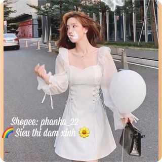 VÁY TRẮNG NỮ DỰ TIỆC DẠO PHỐ SIÊU XINH ✅HÀNG CAO CẤP-MẶC LÀ XINH✅ ‣
