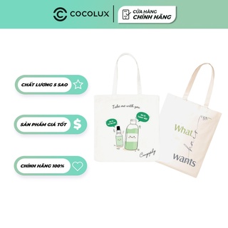 Túi Vải Tote Nữ Canvas Ngẫu Nhiên