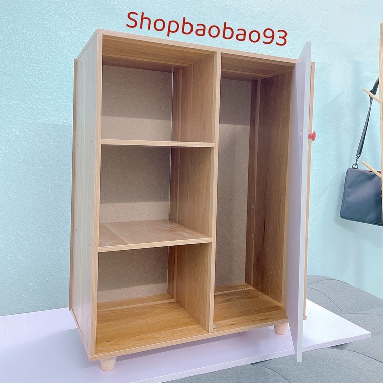 Tủ gỗ đựng đồ Kệ đa năng kệ gỗ MDF tủ decor phong cách hiện đại - V71