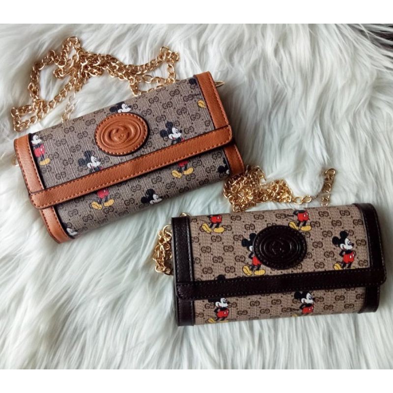 Gucci Túi Đeo Chéo Hình Chuột Mickey Đáng Yêu