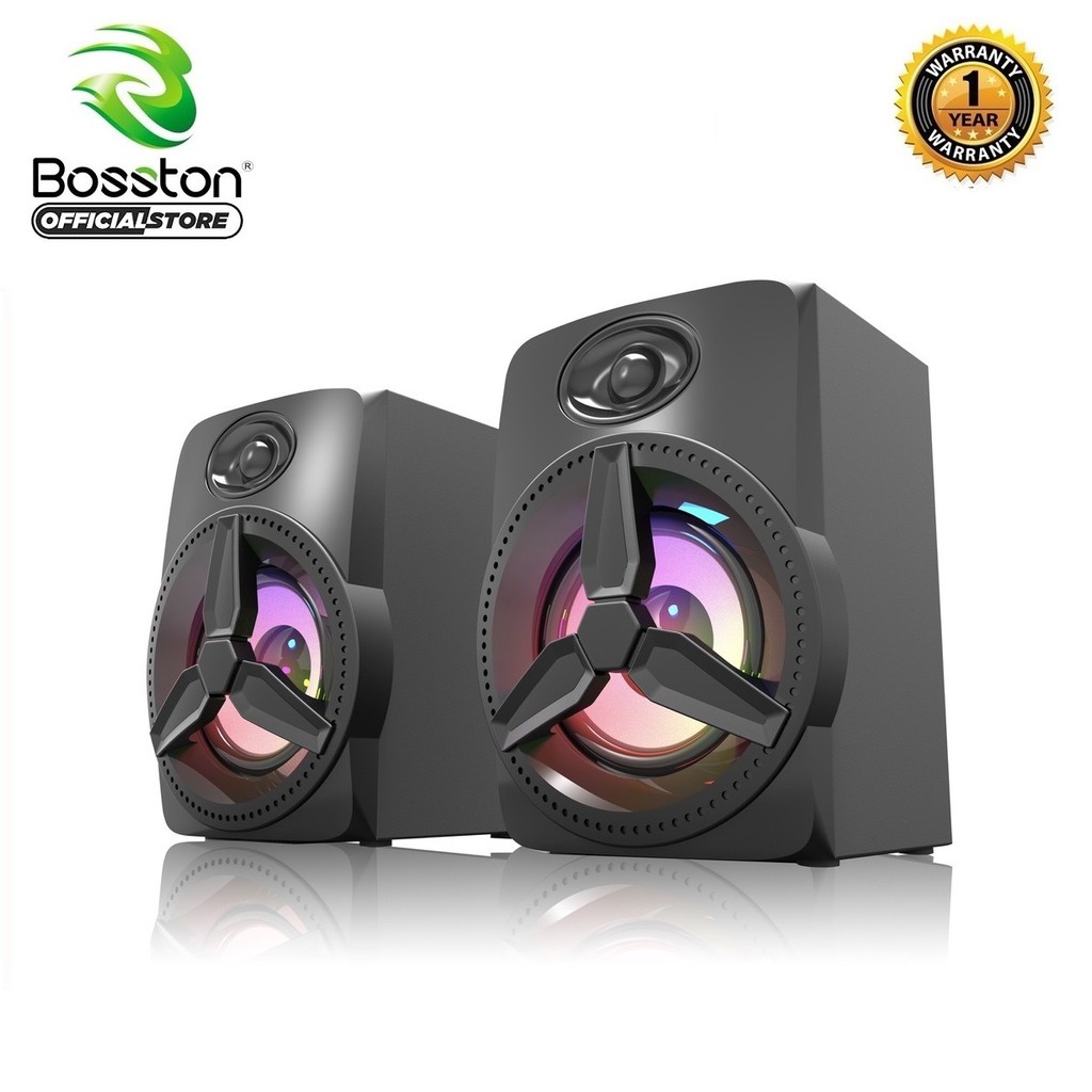 [Mã ELMS5 giảm 7% đơn 300K] Loa vi tính 2.0 cao cấp Bosston Z230 12W led RGB 7 màu Âm thanh cực hay-