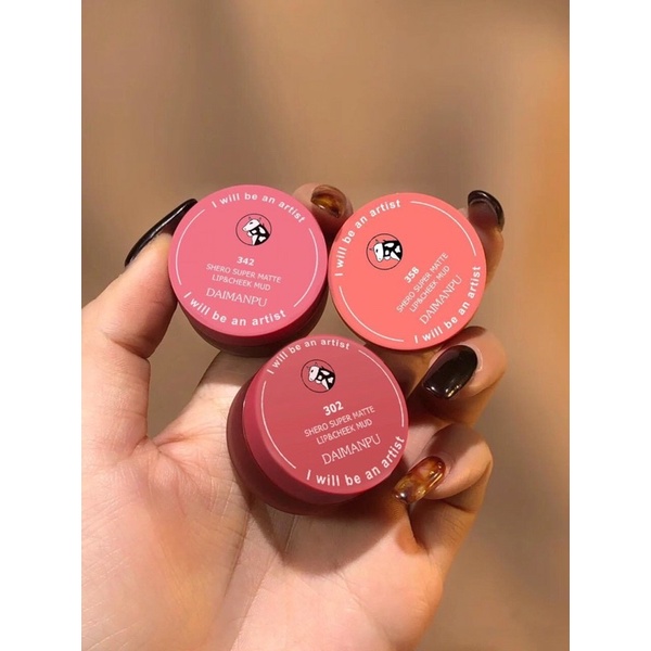 CHÍNH HÃNG Set Kiss Beauty Son Creamy Super Matte Đa Năng Set 3 Hũ Vừa Làm Son Vừa Làm Má Hồng