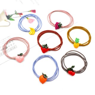 Dây Buộc Tóc Hình Thú, Trái Cây Siêu Cute (giao họa tiết ngẫu nhiên)