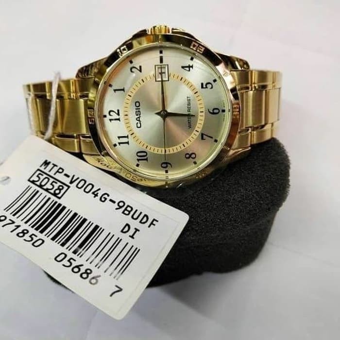 Bảo Hành Toàn Cầu] Tem & Giấy CH Anh Khuê SG - Đồng Hồ Nam CASIO MTP-V004G- 9BUDF Dây Kim Loại | Shopee Việt Nam