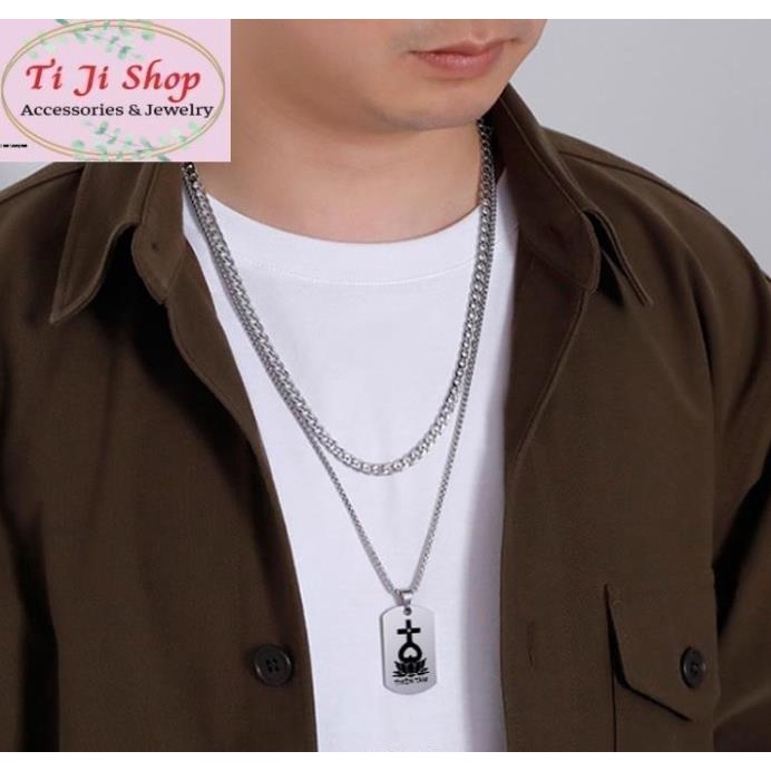 Mặt Dây chuyền thẻ bài khắc Thiên Tâm