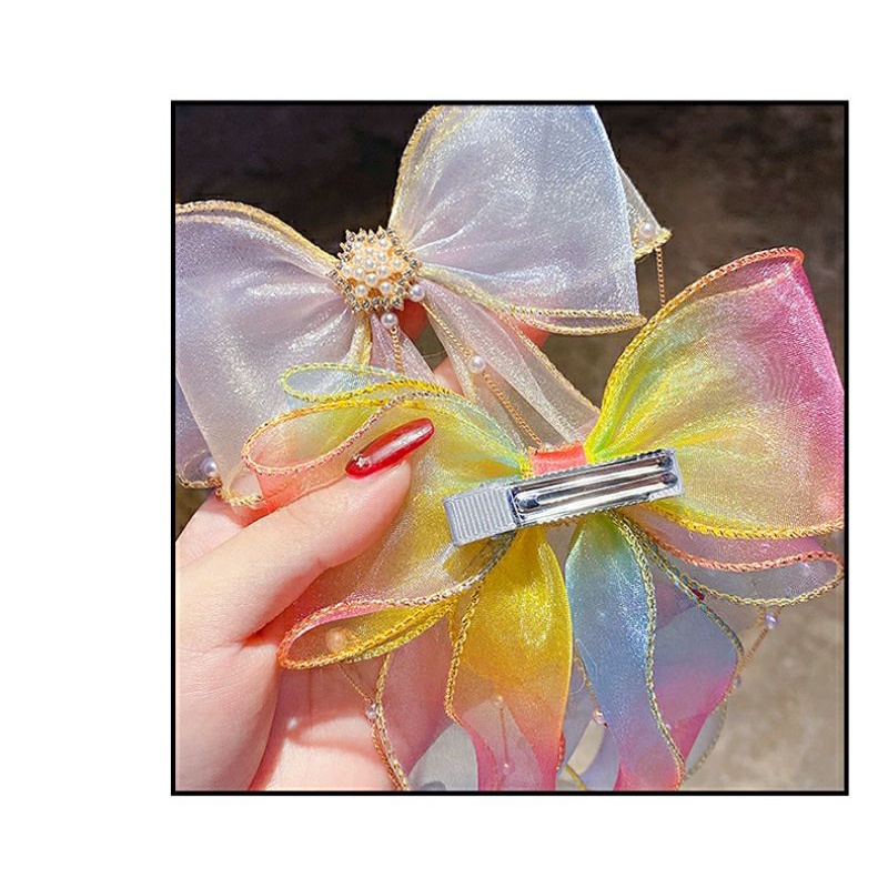 Nơ kẹp tóc cho bé