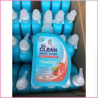 Nước rửa tay cho bé Dr Clean an toàn sạch khuẩn nhanh và mềm mại da tay 200ml - Ahimom