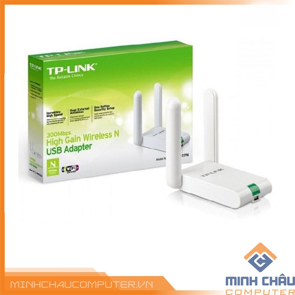 Bộ thu Wifi TP-Link TL-WN822N - USB Wifi (high gain) chuẩn N tốc độ 300Mbps - Chính hãng