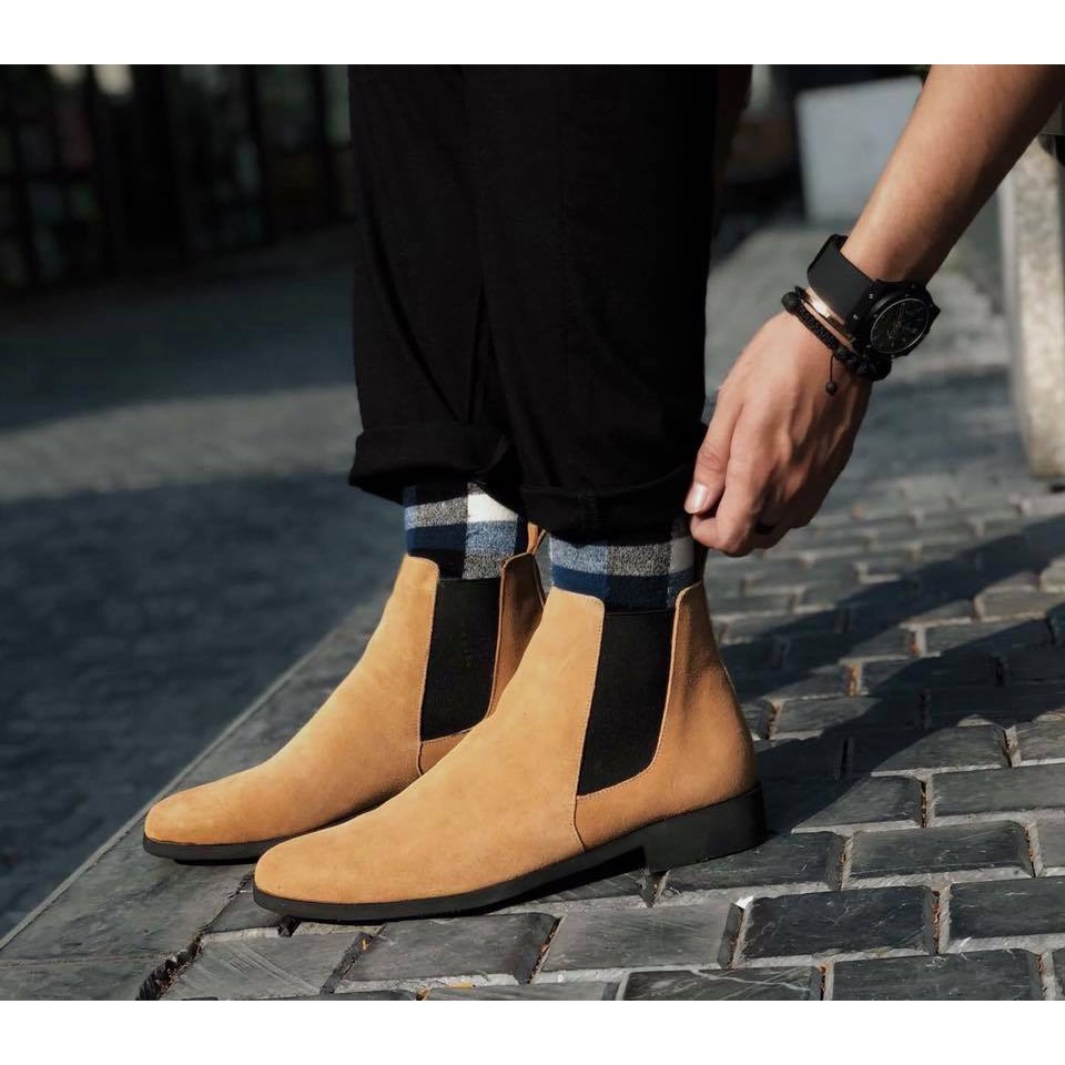 Giày nam Chelsea Boots Cao Cấp Đế Cao Su BẢO HÀNH 12 THÁNG. | BigBuy360 - bigbuy360.vn