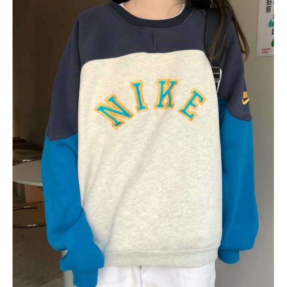 Áo Nỉ Dài Tay Form Rộng Phối Màu Thêu Chữ Thời Trang Thu Đông 2020 | BigBuy360 - bigbuy360.vn